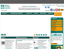 Tablet Screenshot of marchofdimes.ca