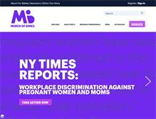 Tablet Screenshot of marchofdimes.org